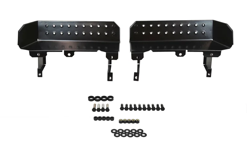 Kentrol 50432, 76-95 Jeep CJ7 Wrangler YJ Side Steps Pair - Powdercoat Black