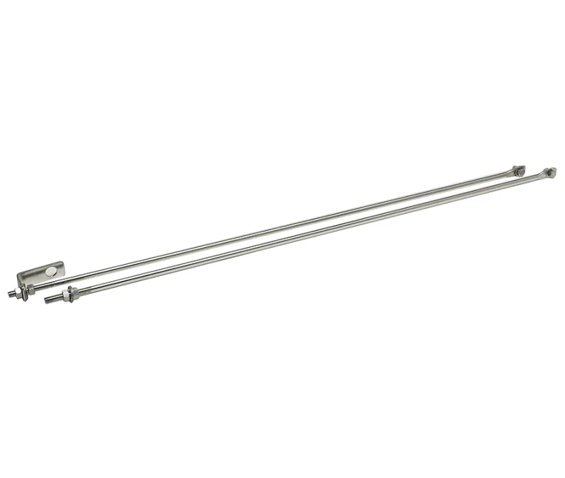 Kentrol 30517, 72-86 Jeep CJ Strut Rod Kit - Polished Silver