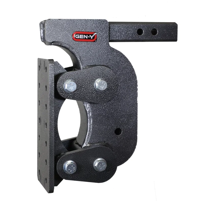 GEN-Y Hitch GH-1401, The Boss Torsion-Flex Pintle Plate 2in Shank 12.5in Drop 16K Hitch w/GH-0100 Stabilizer Kit