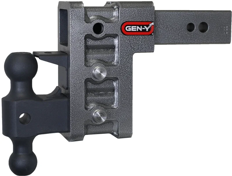 GEN-Y Hitch GH-1623, Mega Duty 2.5in Shank 6in Drop 3.5K TW 32K Hitch w/GH-0161 Dual-Ball/Pintle Lock