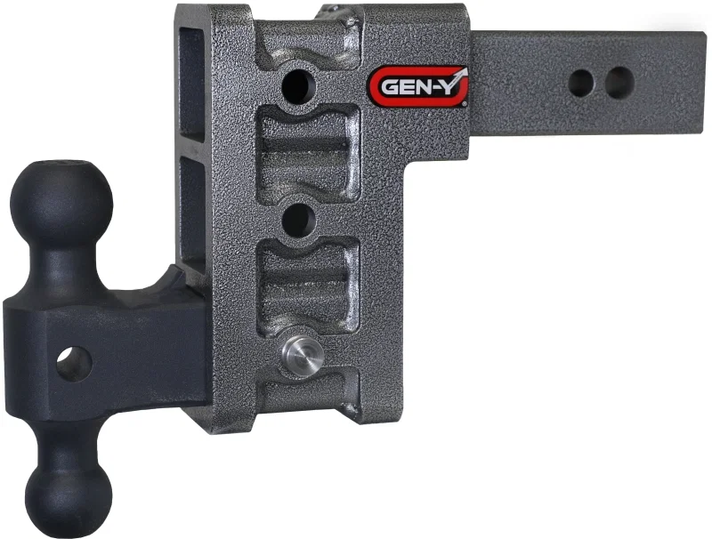 GEN-Y Hitch GH-1613, Mega Duty 2.5in Shank 6in Drop 3.5K TW 32K Hitch w/GH-0161 Dual-Ball