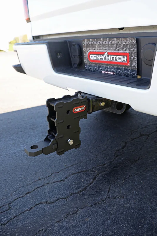 GEN-Y Hitch GH-102358, Phantom 2in Hollow Shank 4.5in Drop 500lb TW 12K Hitch w/GH-102541/GH-102359 (No Flat Towing)
