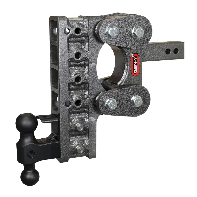 GEN-Y Hitch GH-1826, The Boss Torsion-Flex 3in Shank 12in Drop 21K Hitch w/GH-061 Dual-Ball/GH-062 Pintle Lock