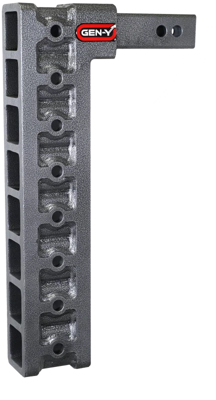 GEN-Y Hitch GH-308, Mega Duty 2in Shank 17.5in Drop 1.5K TW 10K Hitch w/GH-0100 Stabilizer Kit