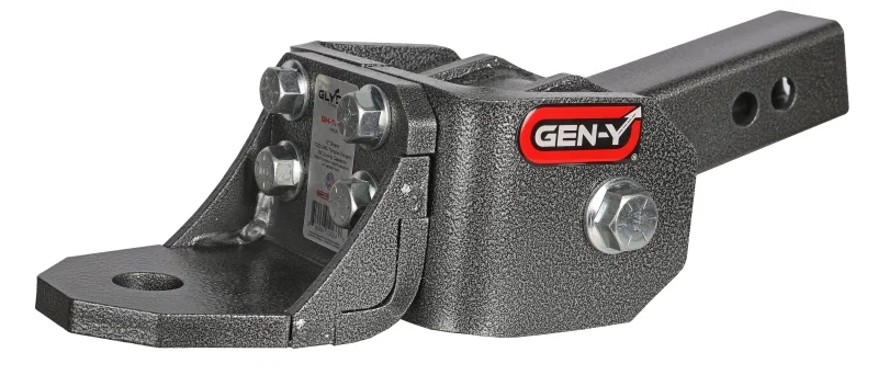 GEN-Y Hitch GH-12001, Glyder Torsion-Flex 2in Shank 2in Drop 7K Hitch w/Ball Platform/1in Diameter Mounting Hole