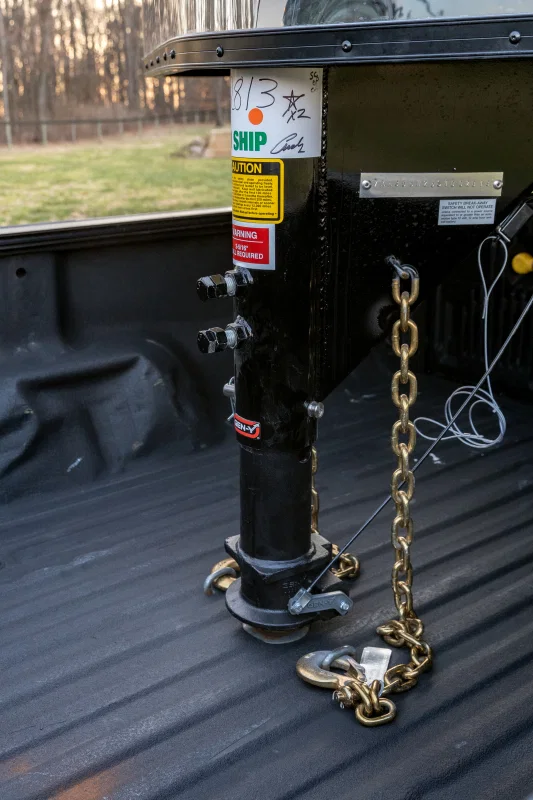 GEN-Y Hitch GH-7102, Viking 4in Round Tube Gooseneck Static Hitch w/SnapLatch 2-5/16in Coupler 8.5K TW 30K
