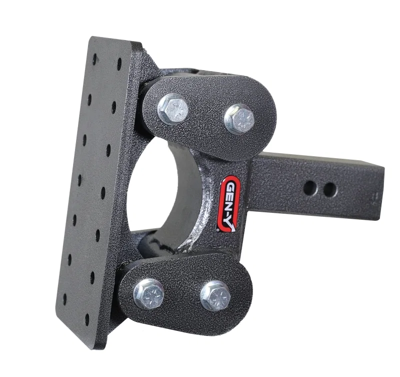 GEN-Y Hitch GH-1101, The Boss Torsion-Flex Pintle Plate 2.5in Shank 5.5in Drop 1.7K TW 16K Hitch
