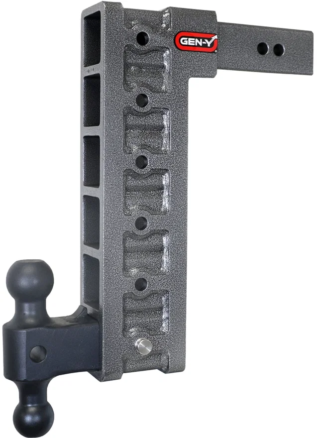GEN-Y Hitch GH-616, Mega Duty 2.5in Shank 15in Drop 3K TW 21K Hitch w/GH-061 Dual-Ball/GH-0101 Stabilizer Kit