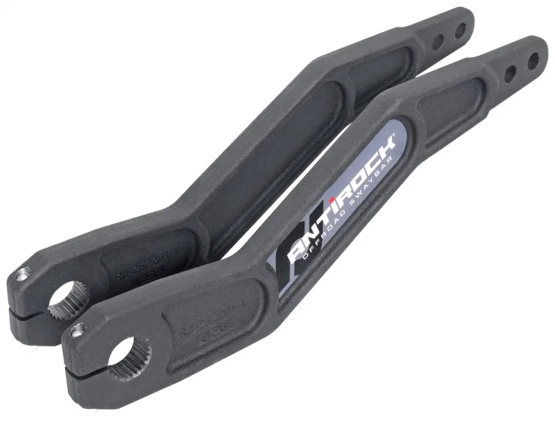 RockJock RJ-252201-103, Antirock Forged Chromoly Sway Bar Arms 16.2in Long x 28 Spline Vertically Offset