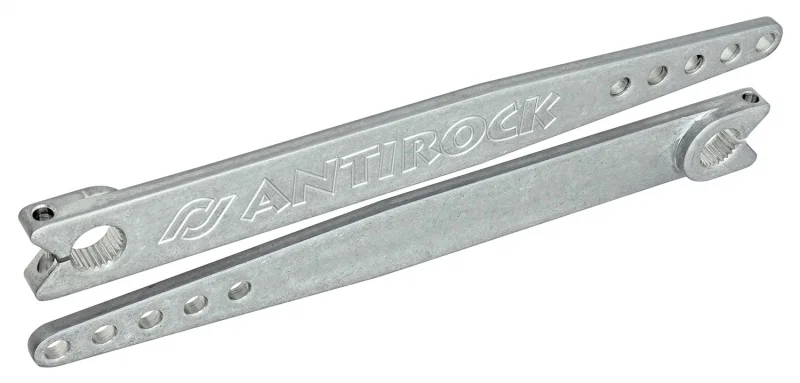 RockJock CE-9904-18M, TJ/LJ Antirock Aluminum Sway Bar Arms 18in Long Machined Front Pair for Jeep Wrangler