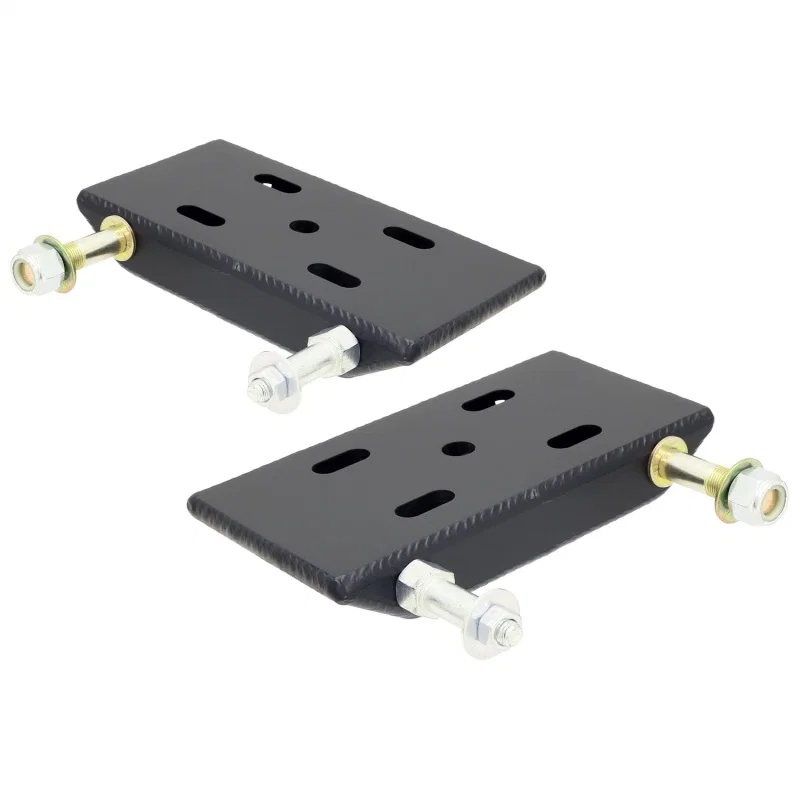 RockJock CE-9031J, YJ Leaf Spring Plates For 2 1/2in Springs w/ Shock and Sway Bar Mounts Pair for Jeep Wrangler