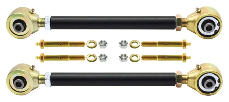 RockJock CE-9103S, TJ/LJ Johnny Joint Adjustable Control Arms Rear Upper Double Adjustable Greasable Pair for Jeep Wrangler