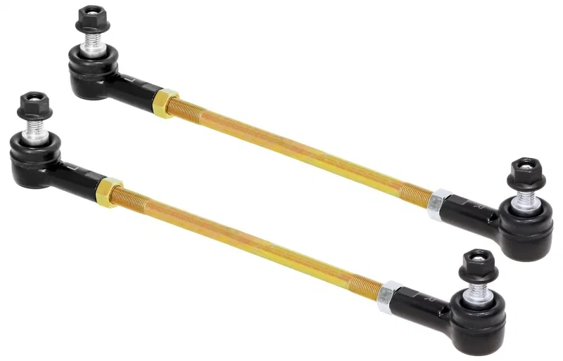 RockJock RJ-253203-103, Adjustable Sway Bar End Link Kit 12 1/2in Long Rods w/ Sealed Rod Ends and Jam Nuts pair