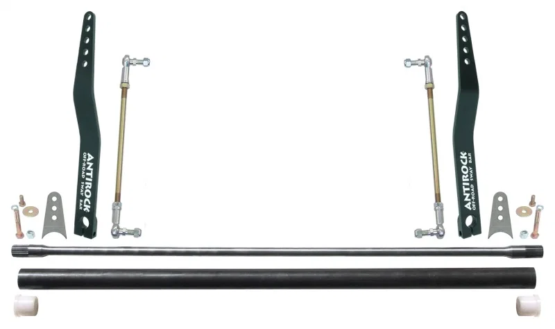 RockJock CE-9902-20B, Antirock Sway Bar Kit Universal 45in Bar 20in Bent Steel Arms