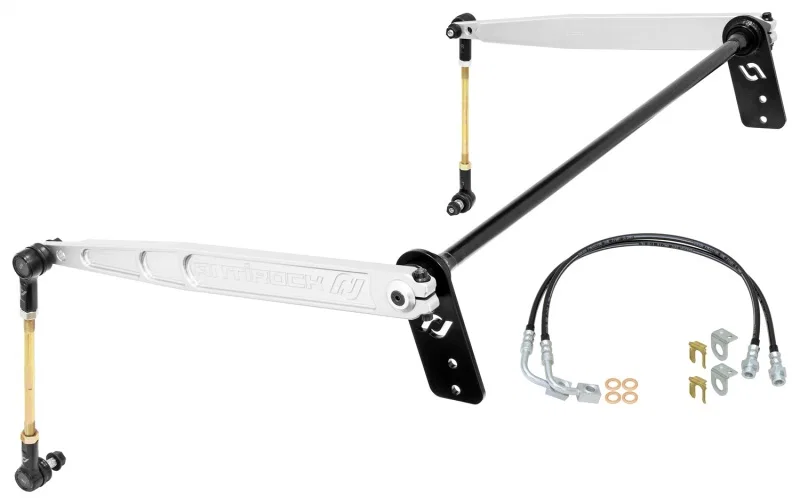 RockJock RJ-236202-101, JK Antirock Sway Bar Kit 4 Door Rear Billet Aluminum Arms for Jeep