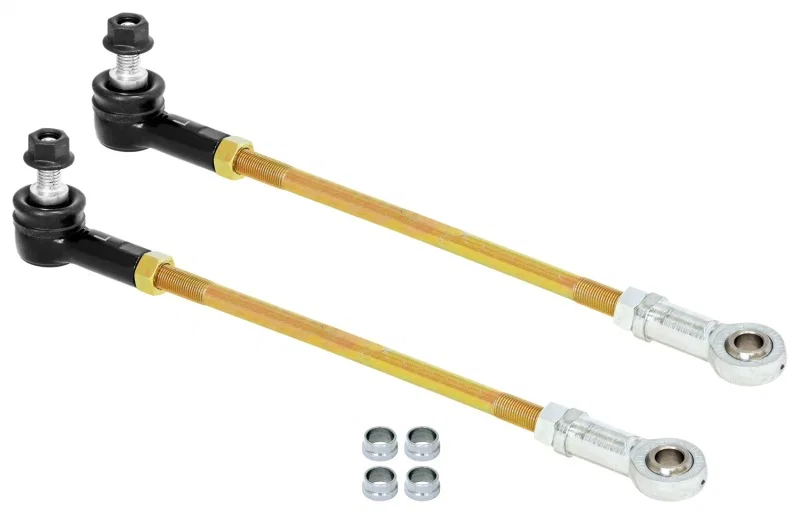 RockJock RJ-253204-101, JT Adjustable Rear Sway Bar End Link Kit 12 1/2in Long Rods Sealed Rod Ends