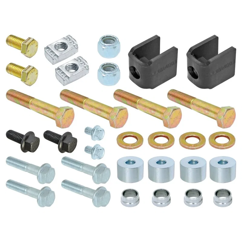 RockJock RJ-255200-101, 2019+ Jeep Gladiator JT Antirock Sway Bar Kit Mounting Hardware Pack (Rear)