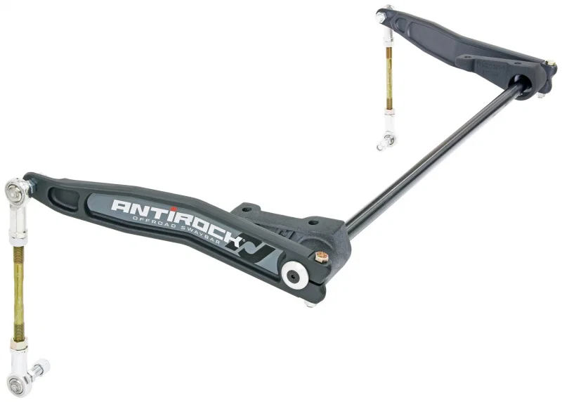 RockJock CE-9900JKF, JK Antirock Sway Bar Kit Front Bolt-On Steel Frame Brackets Forged Arms for Jeep