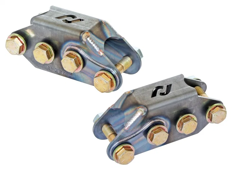 RockJock RJ-201001-101, Antirock Double Sheer End Link Bracket Kit for PreRunner Arms Chromoly w/ Hardware