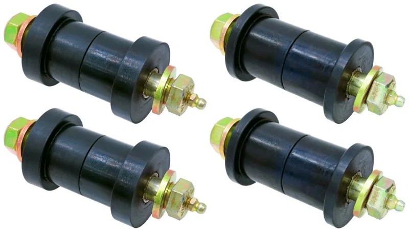 RockJock CE-9067, 76-76 CJ Leaf Spring Main Eye Bushing Kit w/ Urethane Bushings Set of 4 for Jeep