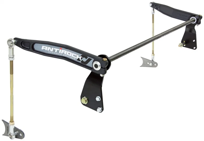 RockJock CE-9900TJR, TJ/LJ Antirock Sway Bar Kit Rear Bolt-On Mounts: Weld-On Axle Tab Forged Arms for Jeep Wrangler