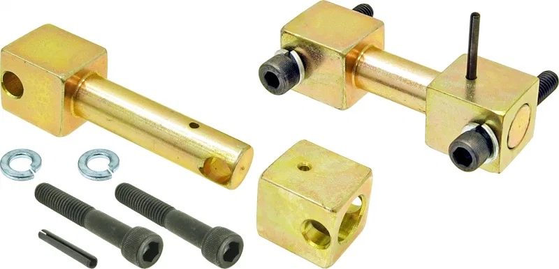 RockJock CE-9161, TJ/LJ Shock Bar Pin Eliminator Kit Rear Pair for Jeep Wrangler