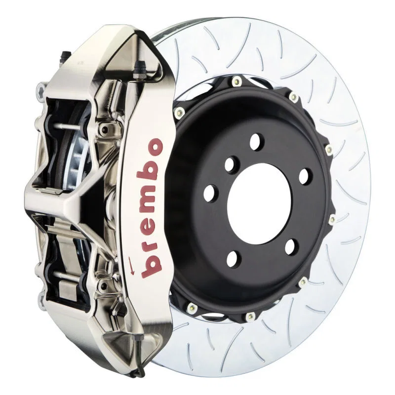 Brembo 1M3.8011AR, 00-02 S4/02-05 A4/06-08 A4 Fr GTR BBK 6 Pist Billet 355x32 2pc Rotor Slotted Type3- Nickel for Audi