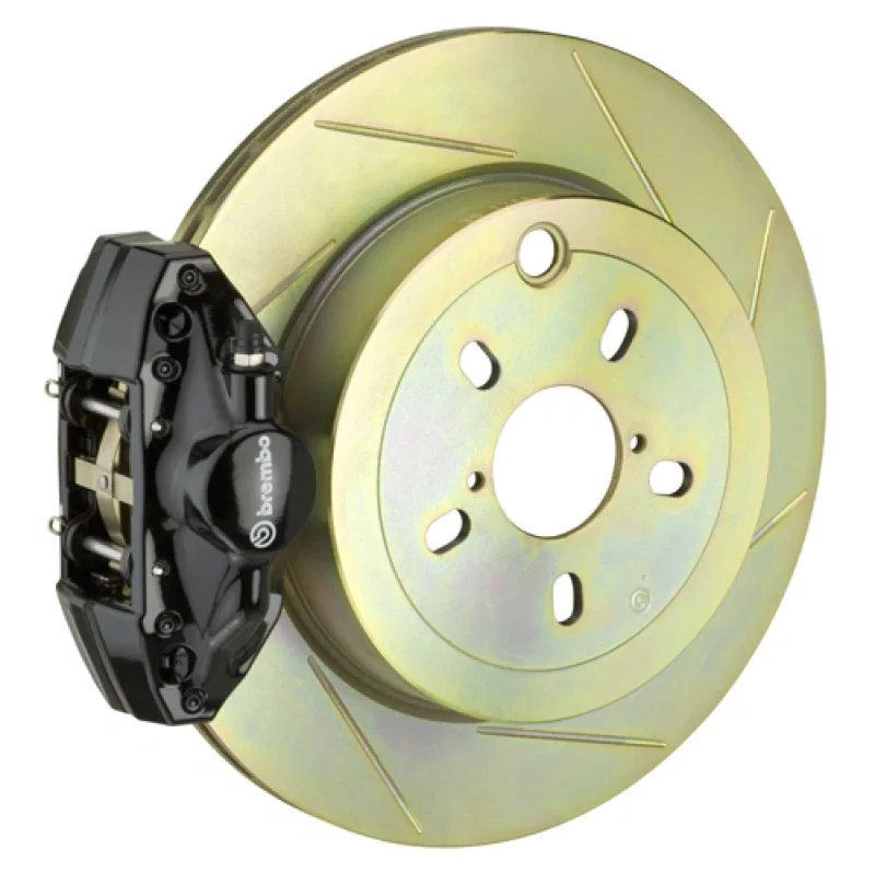 Brembo 2E5.4002A1, 99-05 323i (Excl. xDrive) Rear GT BBK 2 Piston Cast 2pc 294x19 1pc Rotor Slotted Type1-Black for BMW