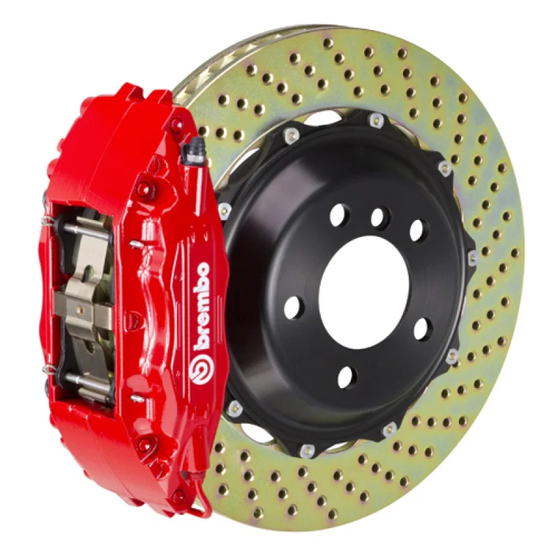 Brembo 1M1.8018A2, 01-02 Viper RT-10/GTS Front GT BBK 6 Piston Cast 355x32 2pc Rotor Drilled-Red
