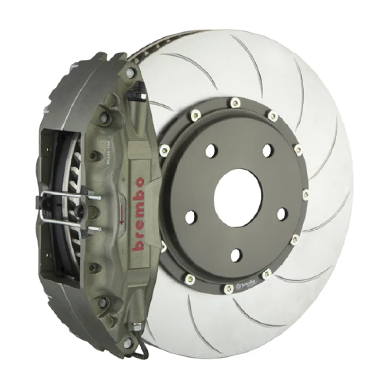 Brembo 3K2.6008A, 99-07 Evo VI - IX PISTA Front Race BBK 4 Piston Cast 2pc 328 x35x6 4a 2pc Rotor T5-Clear HA
