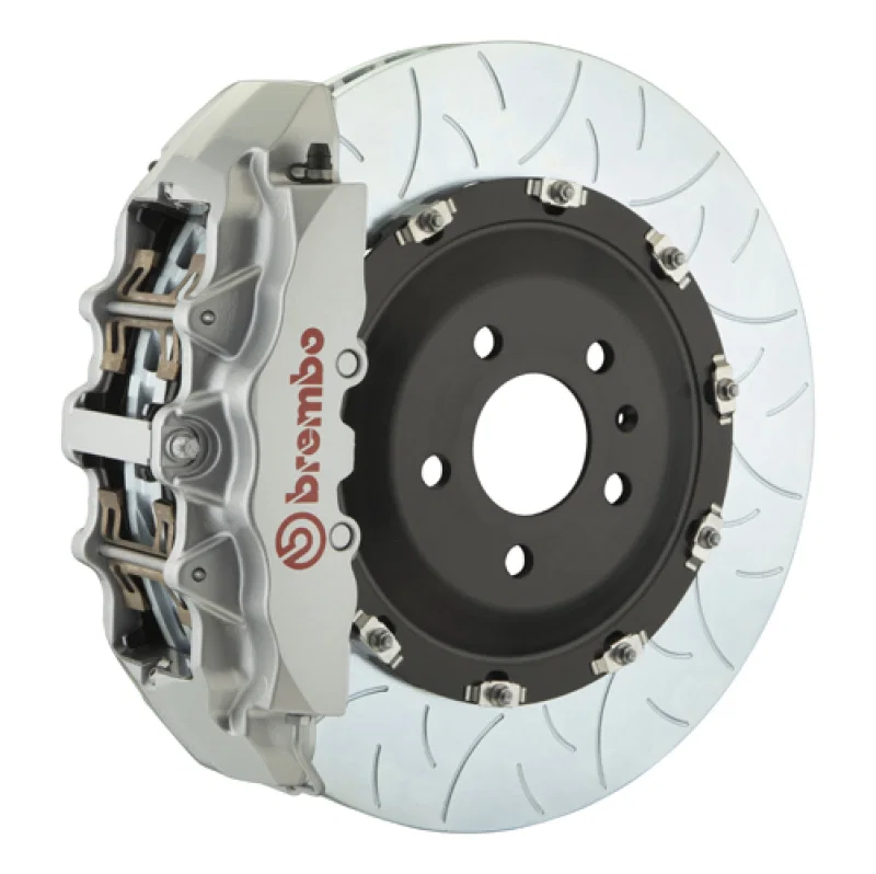 Brembo 1N3.9025A3, 00-02 RS4 Front GT BBK 6 Piston Cast 380x34 2pc Rotor Slotted Type-3-Silver