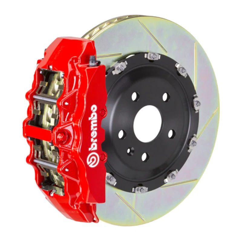 Brembo 1G2.9012A2, 00-03 M5/97-03 5-Series Front GT BBK 8 Piston Cast 380x34 2pc Rotor Slotted Type1-Red for BMW