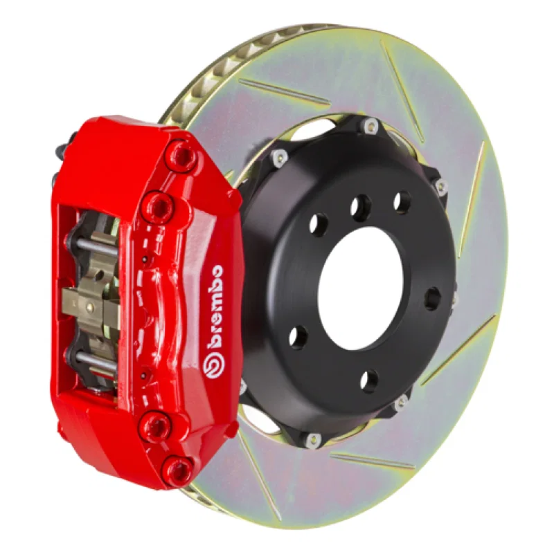 Brembo 1A2.6008A2, 00-05 IS300 Front GT BBK 4 Piston Cast 2pc 328x28 2pc Rotor Slotted Type-1-Red