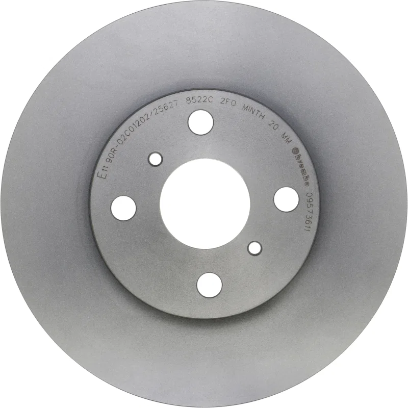 Brembo OE 09.5736.11, 98-02 Chevy Prizm/93-02 Toyota Corolla Front Premium UV Coated OE Equivalent Rotor