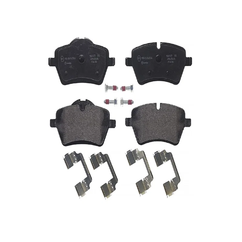 Brembo OE P06086, 02-10 Mini Cooper/11-16 Cooper Countryman Front Premium Low-Met OE Equivalent Pad