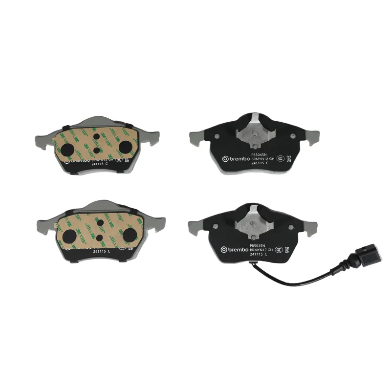 Brembo OE P85045N, 00-06 Audi TT Premium NAO Ceramic OE Equivalent Pad - Front