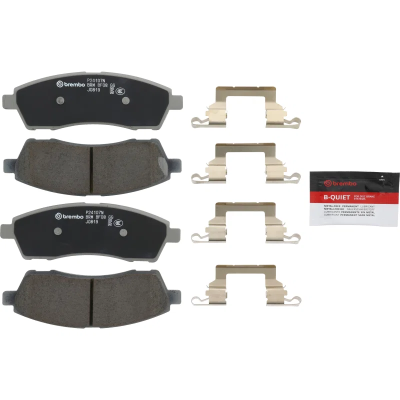 Brembo OE P24107N, 00-05 Ford Excursion/99-04 F-250 Super Duty Rear Premium NAO Ceramic OE Equivalent Pad