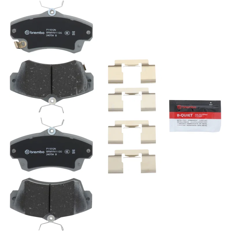 Brembo OE P11012N, 01-10 Chrysler PT Cruiser/03-05 Dodge Neon Front Premium NAO Ceramic OE Equivalent Pad