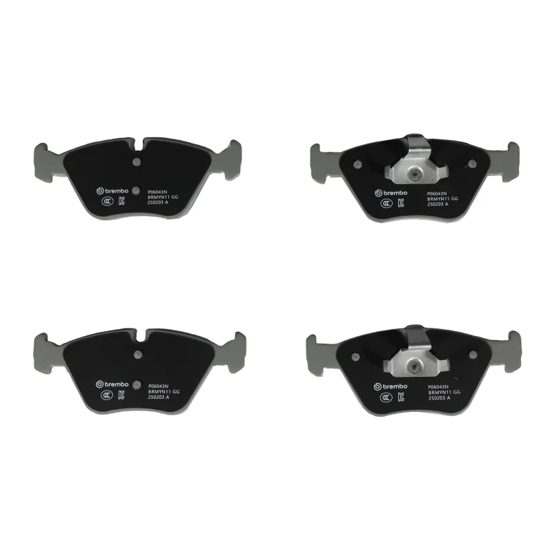 Brembo OE P06043N, 01-06 BMW 330Ci/01-05 330i/330xi/04-10 X3 Front Premium NAO Ceramic OE Equivalent Pad
