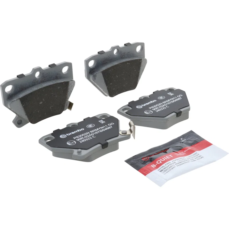 Brembo OE P83052N, 00-05 Toyota Celica/05-06 Corolla/03-08 Matrix Rear Premium NAO Ceramic OE Equivalent Pad
