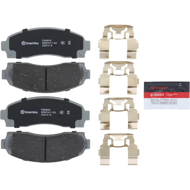 Brembo OE P24081N, 02-05 Ford Explorer Premium NAO Ceramic OE Equivalent Pad - Front
