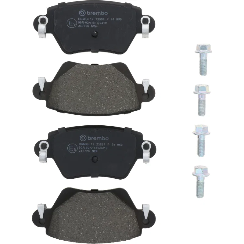 Brembo OE P24059, 02-05 Jaguar X-Type Rear Premium Low-Met OE Equivalent Pad