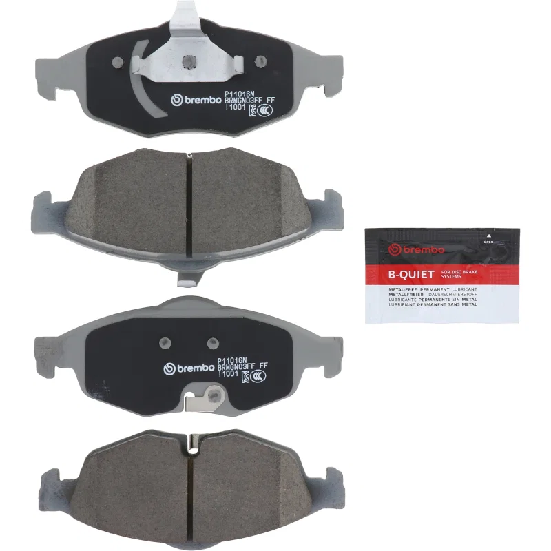 Brembo OE P11016N, 01-06 Chrysler Sebring/Dodge Stratus Front Premium NAO Ceramic OE Equivalent Pad