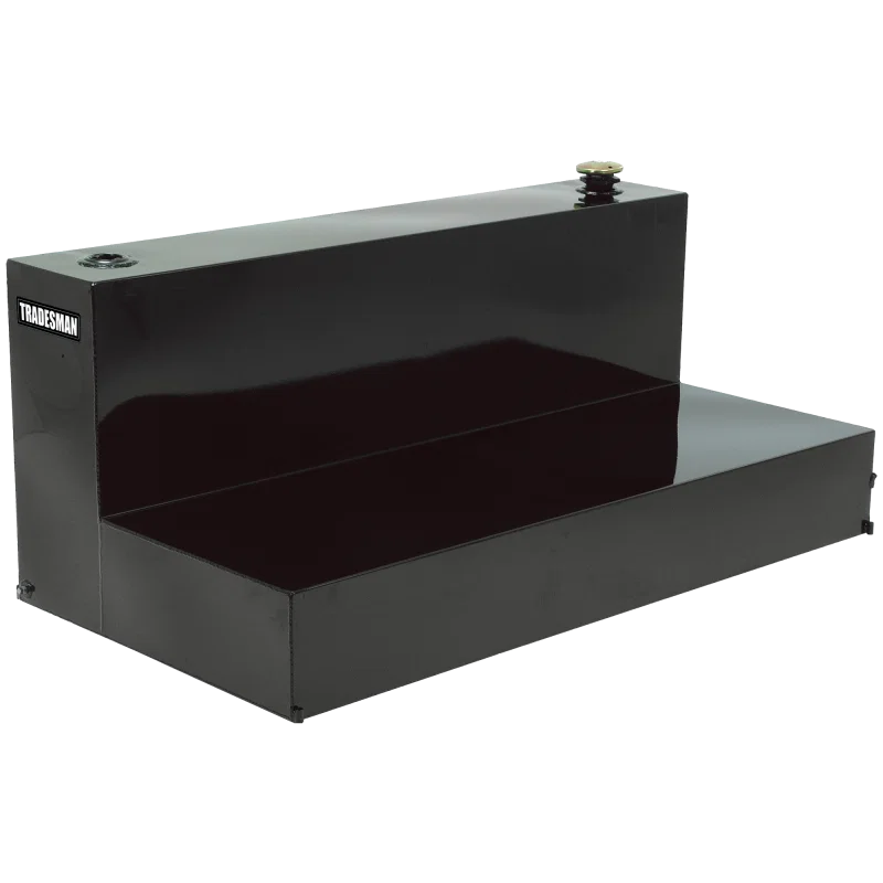 Tradesman 73098, Steel L-Shape Liquid Storage Tank (Full Size) - Black