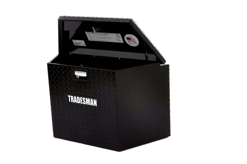Tradesman 76134T, Aluminum Trailer Tongue Storage Box (21in.) - Black