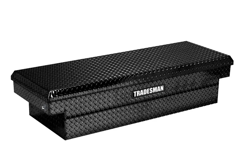 Tradesman 79305DB, Aluminum Single Lid HD 28 Cross Bed Truck Tool Box Deep Well (72in.) - Black