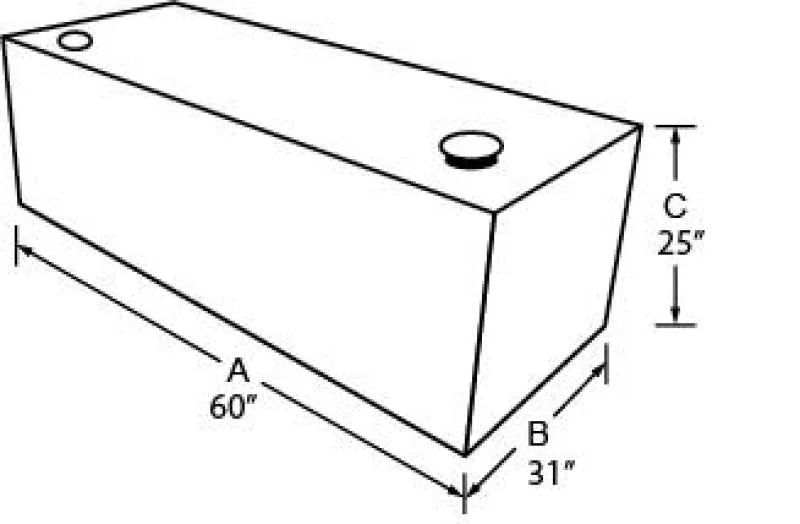 Tradesman 76510, Steel L-Shape Liquid Storage Tank Combo (48in. / 100 Gallon Capacity) - Black