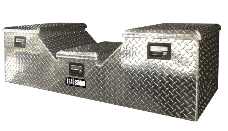 Tradesman 6132, Aluminum Flush Mount 5th Wheel Truck Box - Brite