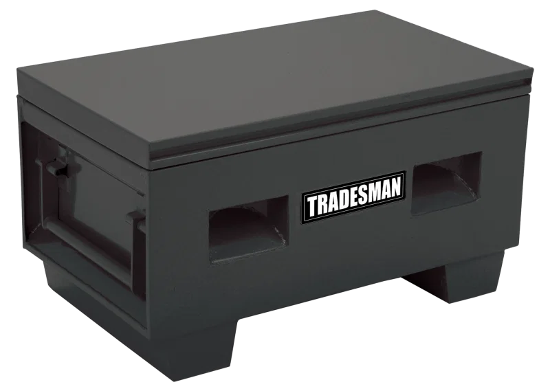 Tradesman 708048, Steel Job Site Box/Chest (Heavy Duty/Medium) (48in.) - Black
