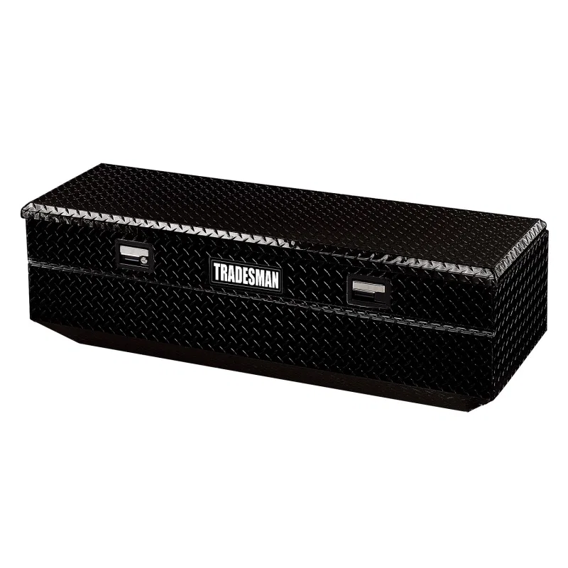 Tradesman 79456, Aluminum Flush Mount Truck Tool Box (56in.) - Black